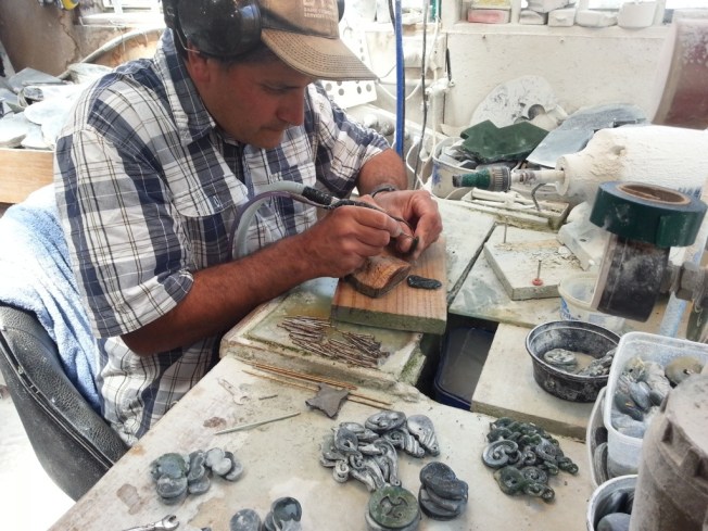 Watching the jade artist at work