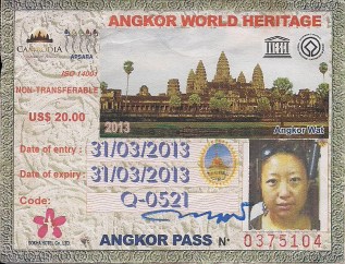 $20 One-Day Pass. I do not look happy about having my photo taken at 5am.