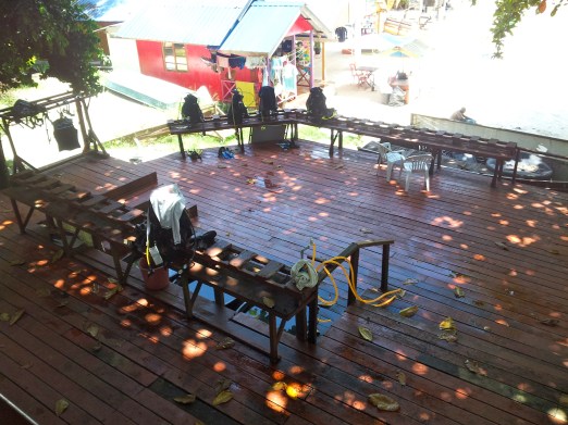 Our classroom on land