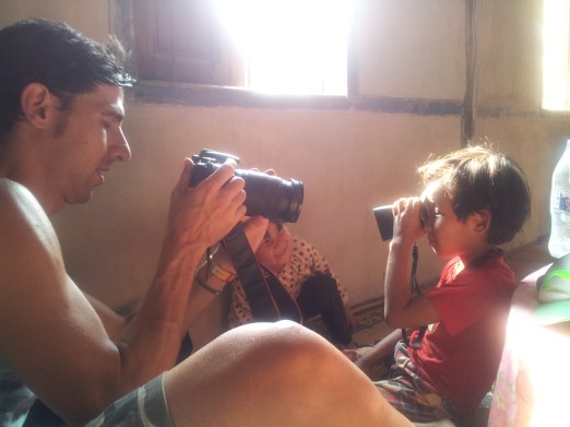 Playing with the kids