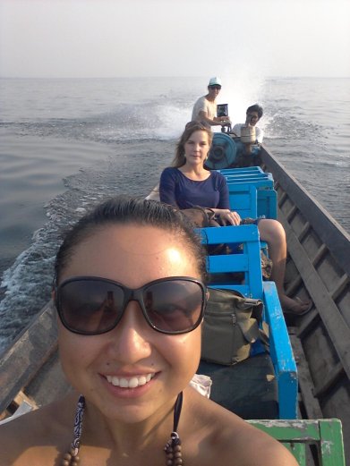 J "convinced" our driver to let him steer us home.